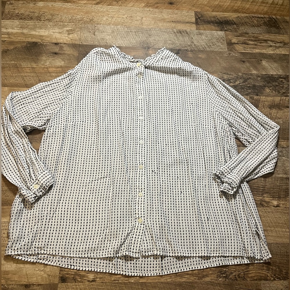 Black and White Button Up